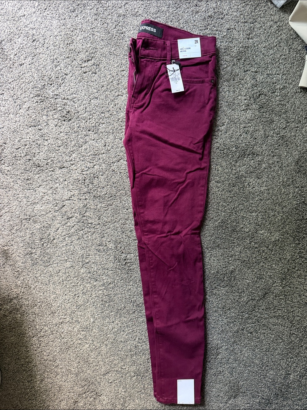 Express Women's Deep Berry Skinny Jeans